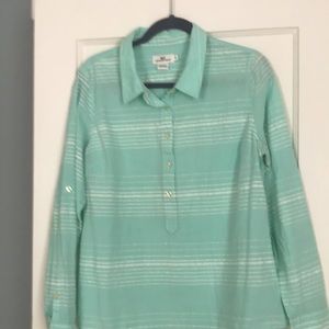 Vineyard Vine popover blouse